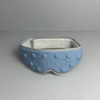 Masque chauffant 3D avec masseur Masque chauffant en soie sans fil pour les yeux Masseur pliable pour les yeux