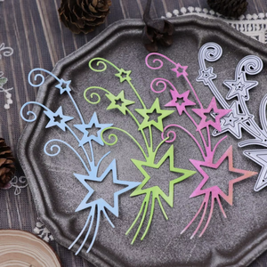 Troqueles de acero al carbono de encaje de estrella, molde de corte para álbum de recortes, fabricación de tarjetas de papel DIY, troqueles de corte de saludos, nueva oferta - Product Image 1