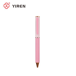 Stylo bille en métal YIREN, design couleur Morandi, finition caoutchoutée douce, <span class=keywords><strong>action</strong></span> rotative, pour bureau, finance et école - Product Image 3