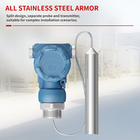 Jauge de niveau hydrostatique de type câble Weistoll en acier inoxydable et ABS avec portée de 100 m, protection IP68, précision de 0,25 % FS