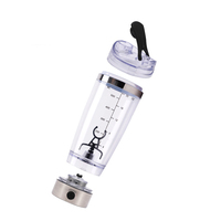 Nouvelle conception de bouteille d'eau intelligente en plastique de 20 oz, à large ouverture, mélangeur de jus automatique rechargeable, shaker électrique pour protéines pour la salle de sport