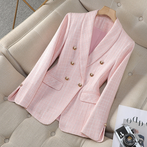 Tùy Chỉnh Handmade Nút Duy Nhất Của Phụ Nữ Kinh Doanh Phù Hợp Với Phụ Nữ Thời Trang Tuxedo Thiết Kế Cộng Với Kích Thước Tính Năng Đôi Ngực Đóng Cửa Loại - Product Image 2
