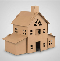 Maison funéraire en papier pour animaux de compagnie, modèle Villa, pour le enterrement de chiens et chats, maison commémorative spirituelle pour cérémonies funéraires, en promotion