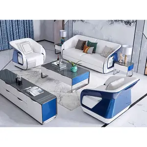 Sofá de lujo Seccional de 1 3 plazas nórdico único y moderno, conjunto de sofá con marco de madera maciza, muebles blancos para el hogar y la sala de estar