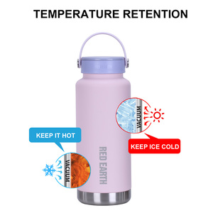 Botella de Agua Deportiva RED EARTH de 750 ml, de Acero Inoxidable 316, Personalizada, con Aislamiento al Vacío, con Asa - Product Image 5