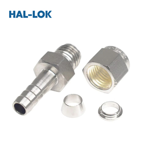 Raccords de tuyau HAL-LOK SKB-6M-04 en acier inoxydable poli, raccords de compression haute pression pour tubes, connecteurs de 10 mm forgés soudés BSP - Product Image 3