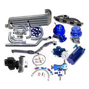 Turbocharger T3/T4 Kit +Intercooler+Stainless Downpipe 38mm Wastegate for Acura RSX DC5 K20 2002-2006