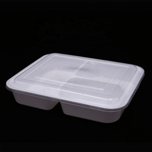 Microveable Thực Phẩm Dùng Một Lần Bao Bì Với 3 Ngăn Đưa Ra Thực Phẩm Nóng <span class=keywords><strong>Container</strong></span> <span class=keywords><strong>Hot</strong></span> Hộp Thực Phẩm Takeaway - Product Image 5