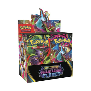 Vente en gros <span class=keywords><strong>de</strong></span> boîtes <span class=keywords><strong>de</strong></span> boosters <span class=keywords><strong>Pokémon</strong></span> Phantasmal Flames originales, cartes <span class=keywords><strong>de</strong></span> collection TCG, jeu <span class=keywords><strong>de</strong></span> cartes à collectionner, boîte Supernatur ME02 - Product Image 1