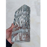 Brique de verre transparente en cristal solide ADL Factory, avec trous, pour la construction de murs modernes et la décoration de murs rideaux