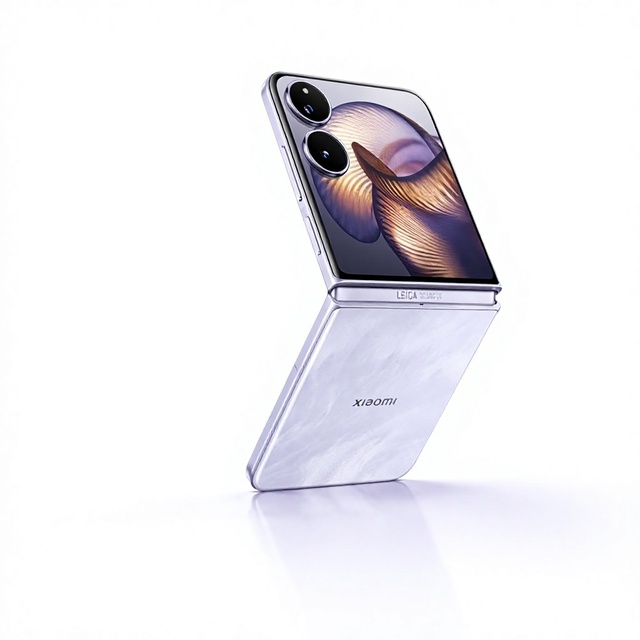 Small Foldable Smartphone Xiaomi MIX Flip 2 Clamshell Flip Phone 6.86 Inch Screen 4.01 Inch Cover Display 5G Dual SIM