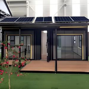 Maison conteneur extensible <span class=keywords><strong>de</strong></span> 10 pieds à énergie solaire, 4-en-40HQ, maisonnette portable autonome, certifiée CE, pour camping <span class=keywords><strong>de</strong></span> pêche et logement secondaire - Product Image 1