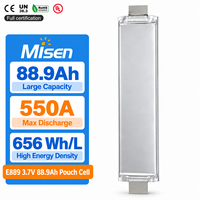 Cellule Pouch E889 3.7V 88.9Ah à Haute Densité Énergétique, Décharge Impulsive 550A pour Bus Électriques, Camions et Systèmes de Stockage d'Énergie