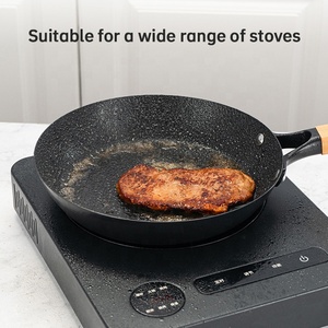 Utensilios de cocina personalizados <span class=keywords><strong>Sarten</strong></span> Ollas Sartén frita de hierro fundido Sartén antiadherente Panci Cocina Freír Olla Sartén de hierro - Product Image 6