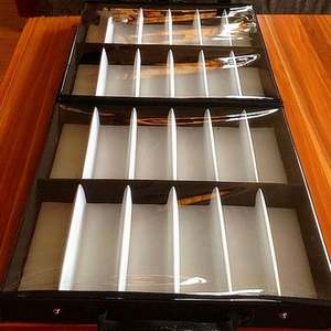 Étui de rangement portable noir pour lunettes de soleil, boîte de présentation, 32 emplacements, étui de voyage pour lunettes - Product Image 5