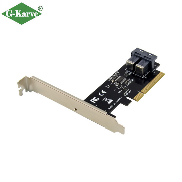High Quality PCIe X8 Dual-Port SFF-8643 (Mini- HD) Gigabit Ethernet Network Card Internal Server for Server Storage
