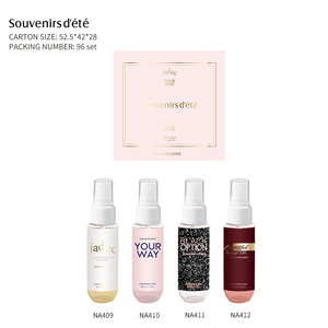 Set Regalo di Profumi Ecologici per <span class=keywords><strong>Donna</strong></span> con Fragranza Floreale Senza Alcool, Spray per Corpo e Capelli, 4 Pezzi da 40ML - Product Image 1