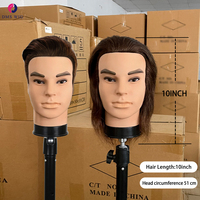 Tête de mannequin homme pour la formation en coiffure, mannequin d'entraînement pour la coupe de cheveux, mannequin pour salon de coiffure