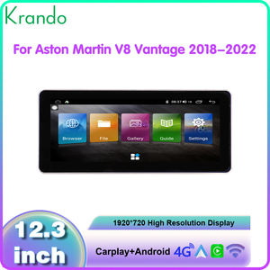 Krando 12.3 "ระบบนำทางรถยนต์สำหรับ <span class=keywords><strong>Aston</strong></span> <span class=keywords><strong>Martin</strong></span> V8 Vantage 2018-<span class=keywords><strong>2022</strong></span>รถมัลติมีเดีย autoradio Android Wireless CarPlay Store - Product Image 3