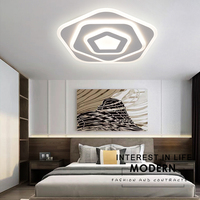 Plafonnier Led en acrylique au Design floral contemporain, luminaire décoratif de luxe pour chambre à coucher