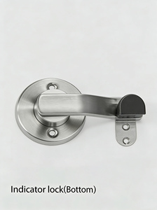 Pièces de cloison de toilettes en acier inoxydable : Vis, <span class=keywords><strong>rondelle</strong></span>, bras de liaison factice, couvercle de loquet pour rénovation de cabines, vente en gros sur mesure - Product Image 2