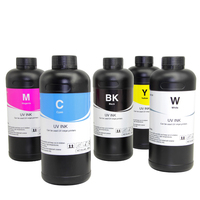 Tinta UV HUACAI de 6 Colores, Tinta de Impresión UV Suave y Dura, Precio para Impresora Epson 1390 TX800 L800, Impresión en PVC y Láminas de Vidrio