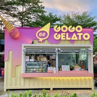 Contenedor Modular para Tienda Pequeña en Esquina de Calle, Casa Contenedor de 20 pies/40 pies, Móvil, Portátil, Prefabricada, Cocina, Restaurante, Oficina
