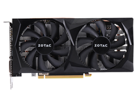 Tarjeta gráfica para juegos Zotac GeForce GTX 1660 6GB GDDR5 con interfaz PCI Express de salida DVI para uso en escritorio utilizada con ventilador