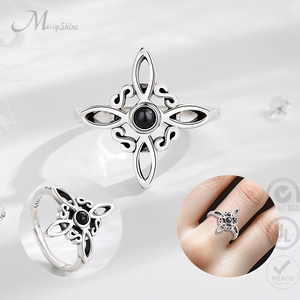 <span class=keywords><strong>Anillo</strong></span> Merryshine <span class=keywords><strong>de</strong></span> Plata <span class=keywords><strong>de</strong></span> Ley 925 para Mujer, <span class=keywords><strong>Nudo</strong></span> <span class=keywords><strong>de</strong></span> <span class=keywords><strong>Bruja</strong></span> Celta, Obsidiana, Joyería Pagana Wicca - Product Image 1