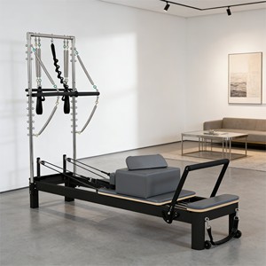 En İyi Fiyat OEM Renkli Çok Satan Stüdyo/Ev Tipi Siyah Alüminyum Alaşımlı Pilates Reformer Makinesi Kuleli pilates reformer - Product Image 4