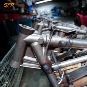 Cadre de moto THUNDER Cafe <span class=keywords><strong>Racer</strong></span> OEM compatible avec Harley 1954-1957 Shovelhead Straight-leg Hardtail - Product Image 2