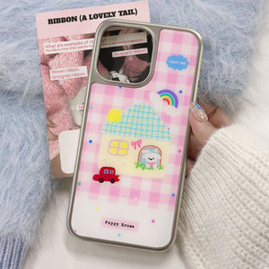 Funda de teléfono con diseño de dibujos animados para iPhone 16, 16 Pro/Pro Max, 15, 15 Pro Max, 14 Pro Max, 14 Pro, 14, 13, 13 Pro, 12, 11, con textura de <span class=keywords><strong>fibra</strong></span> de carbono. - Product Image 2