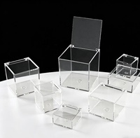 Boîte à Bonbons Transparente en Plastique avec Couvercle Rabattable pour Fêtes, Emballage Cadeau, Rangement de Bijoux, Boîte à Cadeaux en Plastique avec Couvercle Rabattable – Vente en Gros