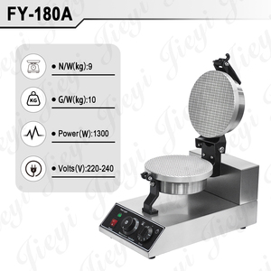 Macchina Commerciale per Coni Gelato, Piastra Antiaderente in Alluminio con Timer e Controllo della Temperatura per Caffetterie e Gelaterie - Product Image 3