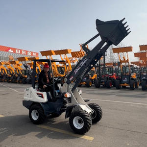 JLE906 캐빈이있는 전기 미니 로더 2 톤 소형 바퀴 Alt 로더 프론트 백호 로더 엔진 기어 박스 핵심 구성 요소로 - Product Image 1