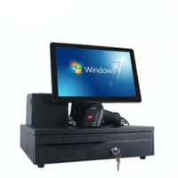 La mejor venta de 15 "min Tablet electrónica Android Kit de punto de venta Windows Hardware Till Supermarket Online Machine Panel Pc