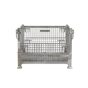 מעלית ניידת בטוחה מגולוון מחסן לוגיסטי תעשייתי תיל פלדה רשת אחסון סל - Product Image 3