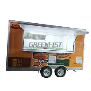 Xe tải thực phẩm để bán tại Trung Quốc hàng hóa nhượng Bộ Trailer cà phê Trailer thực phẩm xe tải nhà hàng thực phẩm di động xe tải BBQ - Product Image 2