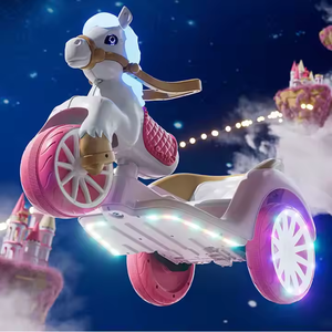 Vente flash - Voiture électrique pour enfants rose princesse, trois roues, voiture électrique pour enfants, pour les jolies filles - Product Image 2