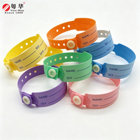 Bracelets d'identification médicaux jetables en PVC pour patients d'hôpital, personnalisables, imprimés numériquement, imperméables, en vinyle plastique