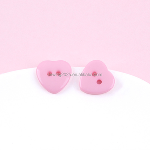 Hình Trái Tim Màu Sắc Đầy Màu Sắc Nhựa Nút <span class=keywords><strong>2</strong></span> Lỗ Nhựa Nhựa Nút Cho May Mặc Áo Sơ Mi - Product Image 6
