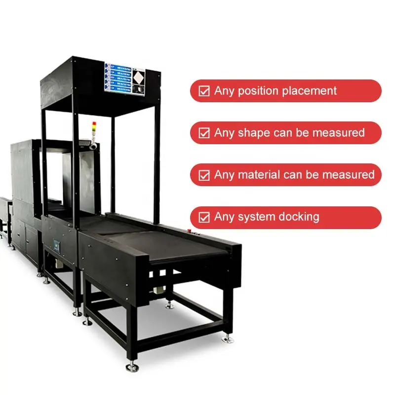 Dws Systeem Cubiscan Logistieke Barcode Scan Pakketspoor En Trace Dynamische Transportband Geautomatiseerde Sorteermachine