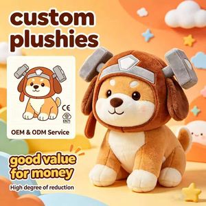 Muñeco de Peluche Suave de Cachorro al por Mayor con Decoración de Herramientas, Peluche Artesanal Producido en Masa para Regalo de Taller - Product Image 1