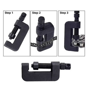 Kit de débrassage de chaîne Podofo 13 pièces avec coupe-chaîne, riveteuse et outil de rivetage, avec mallette de transport pour moto, VTT et vélo - Product Image 4