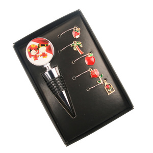 Valentine Wine <b>Bottle</b> <b>Stopper</b> Set Metal Sealing Gift For Couples Parties - Product Image 2