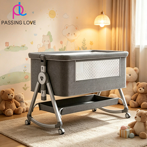 2026 Neuestes All-in-One Babybett für Jungen, Atmungsaktiv und Stabil mit Großem Korb für Babyzimmer - Product Image 1