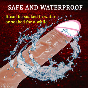 Sex-toy de gode vibrant doux pour la peau pour hommes et femmes adultes Silicone Dido jouets de pénis sans fil pour le sexe anal - Product Image 2