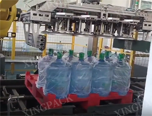 Sistema automático de paletización robótica de barriles de agua y aceite con placa base/valla/dispensador de palés/tablero que coloca papel de comida Metal - Product Image 2