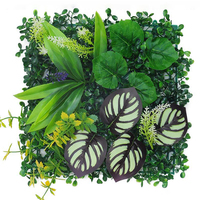 Panneaux de plantes artificielles suspendues 25x25cm, panneaux muraux artificiels, verdure pour la décoration de mariages et d'événements