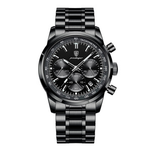 La nouvelle montre multifonctionnelle pour homme de POEDAGAR, chronographe, lumineuse, étanche, à quartz, est un article très vendu en direct. - Product Image 2